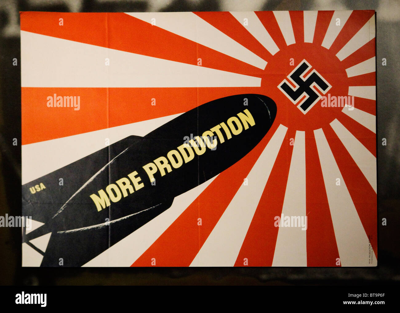 WWII Propagandaplakat, ca. 1942 - USA Stockfoto