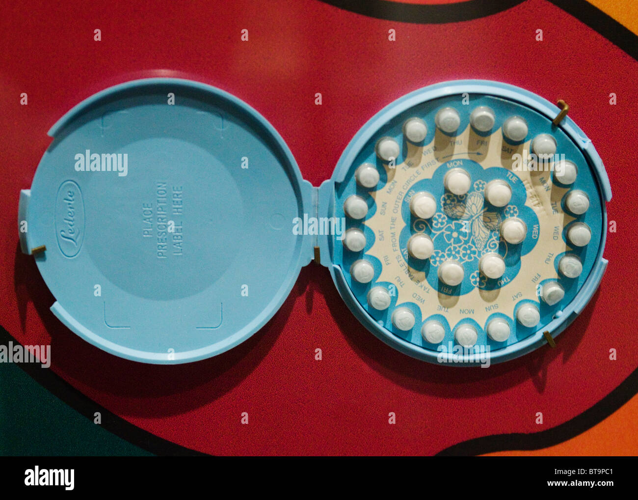 Frühen Antibabypillen Stockfoto