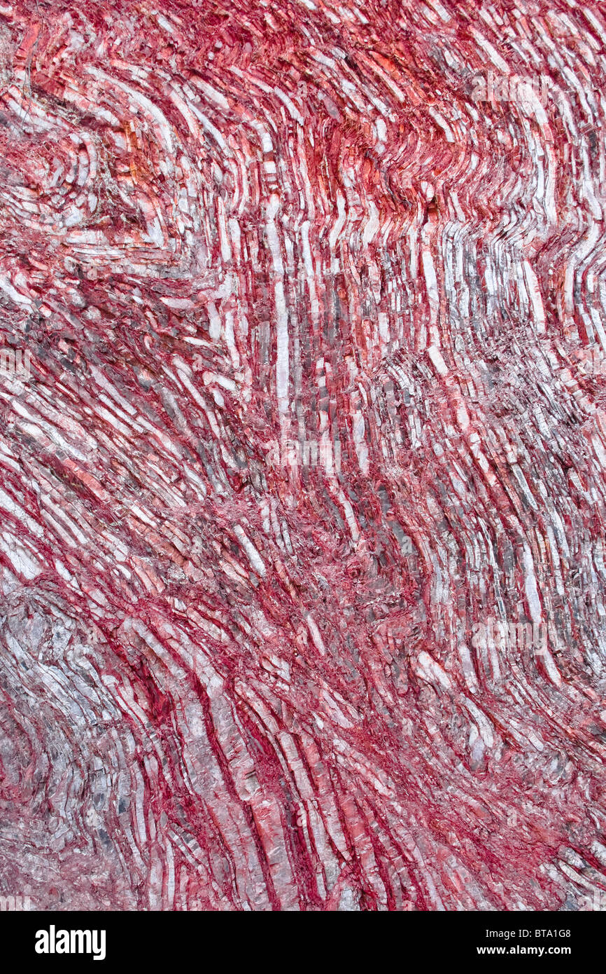 Roter Stein Textur von der mine Stockfoto