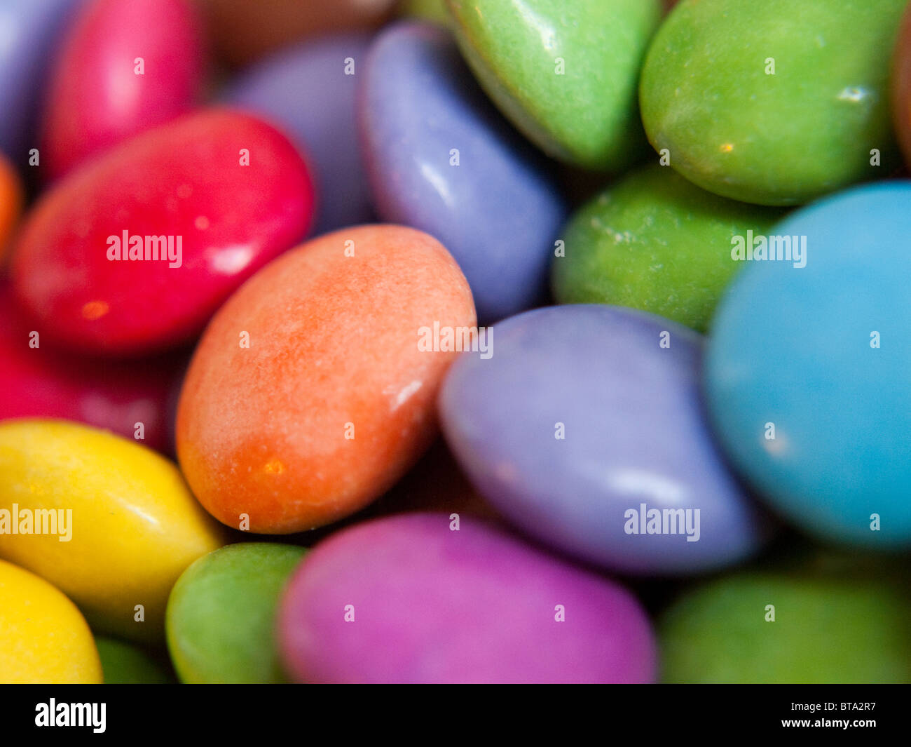 Nahaufnahme von Kinder Süßigkeiten / Süßigkeiten. Stockfoto