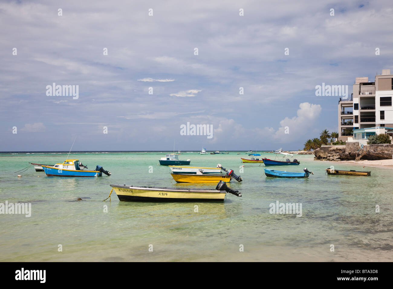 St Lawrence Gap Marina, Barbados, West Indies Stockfoto
