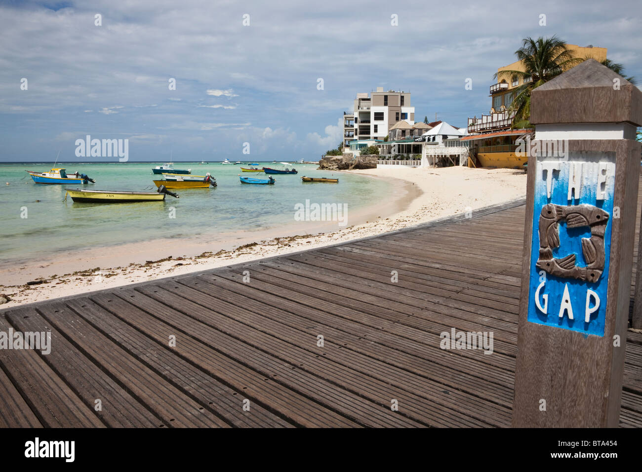 St Lawrence Gap Marina, Barbados, West Indies Stockfoto