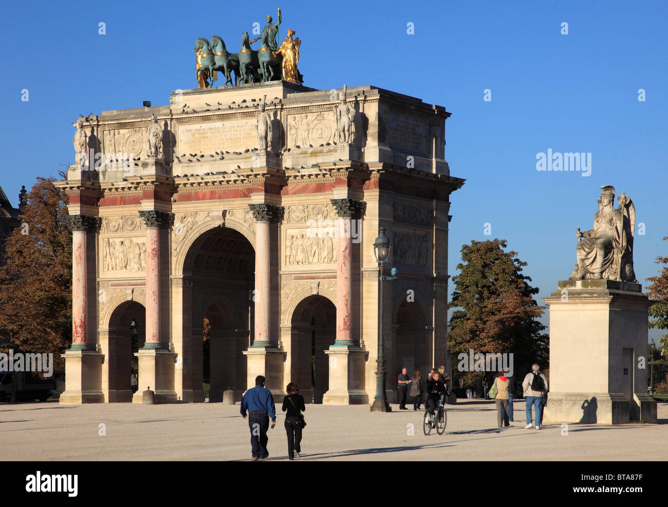 Frankreich, Paris, Arc de Triomphe du Carrousel, Stockfoto