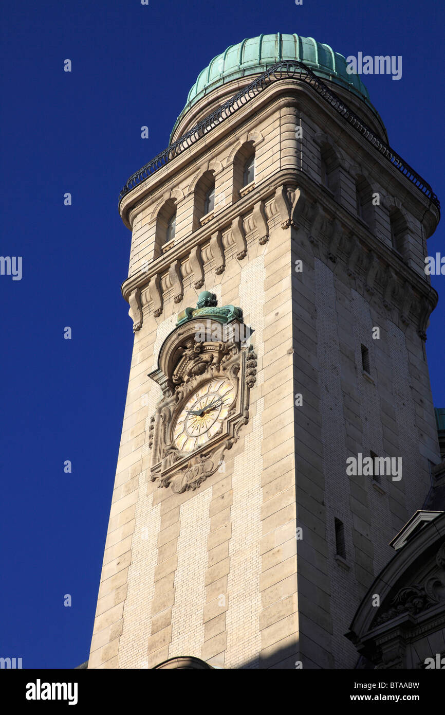Frankreich, Paris, Sorbonne Universität, Uhrturm, Sternwarte, Stockfoto
