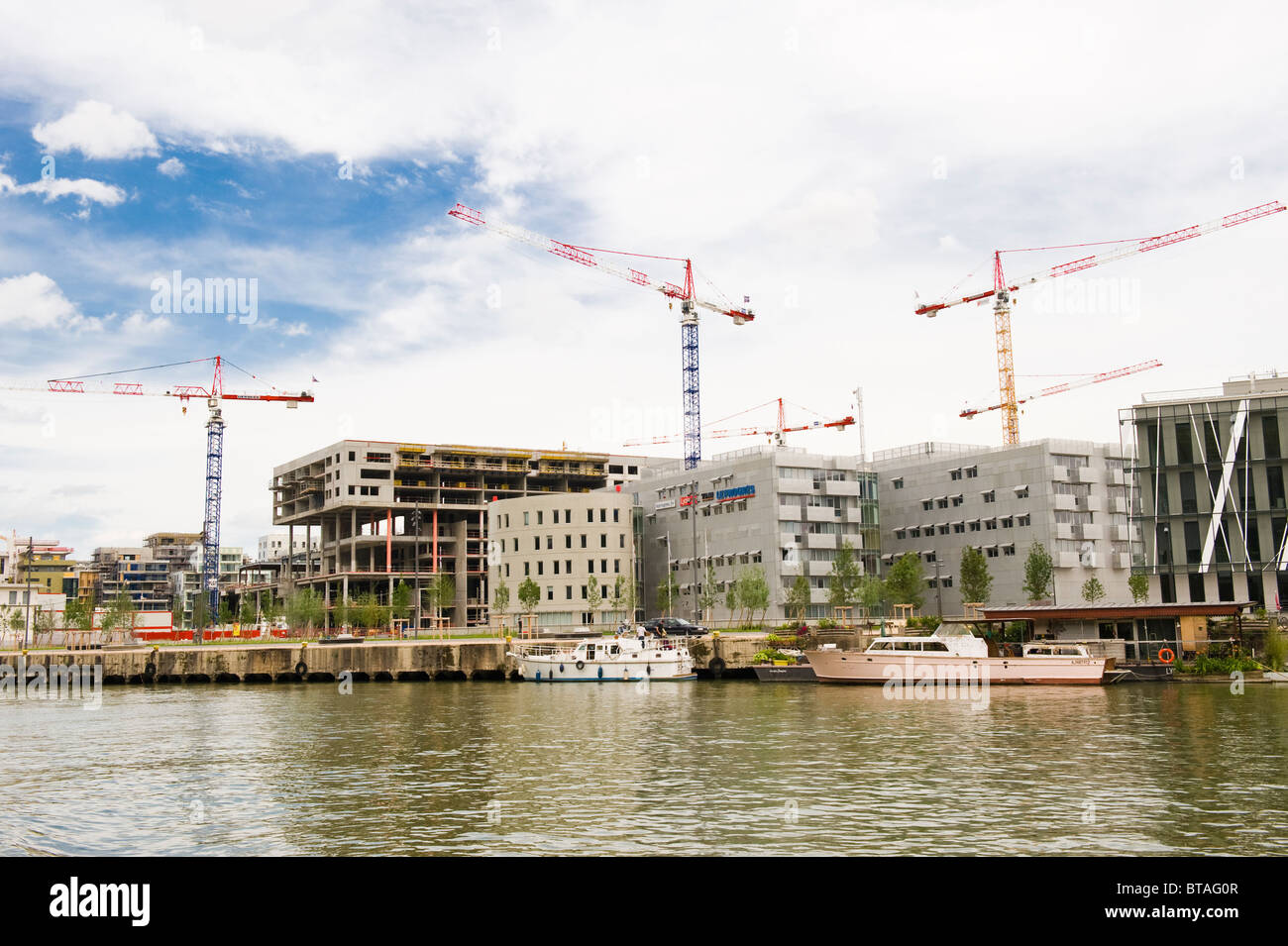 Lyon, neue Viertel von La Confluence, Frankreich Stockfoto