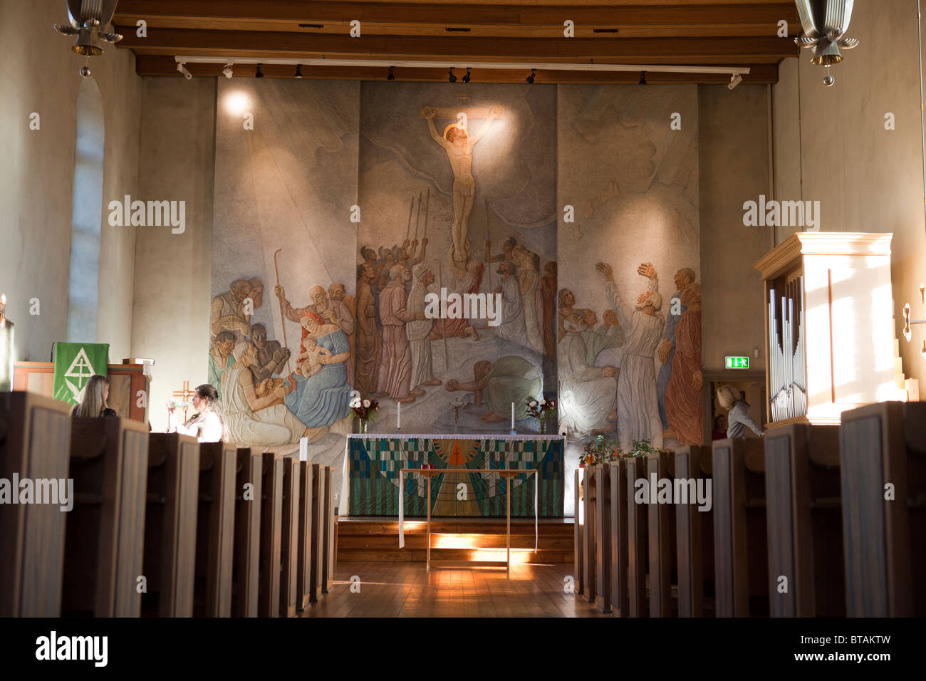 Brevik Kirche, Breviks kyrka, Lidingö (Schweden) Stockfoto