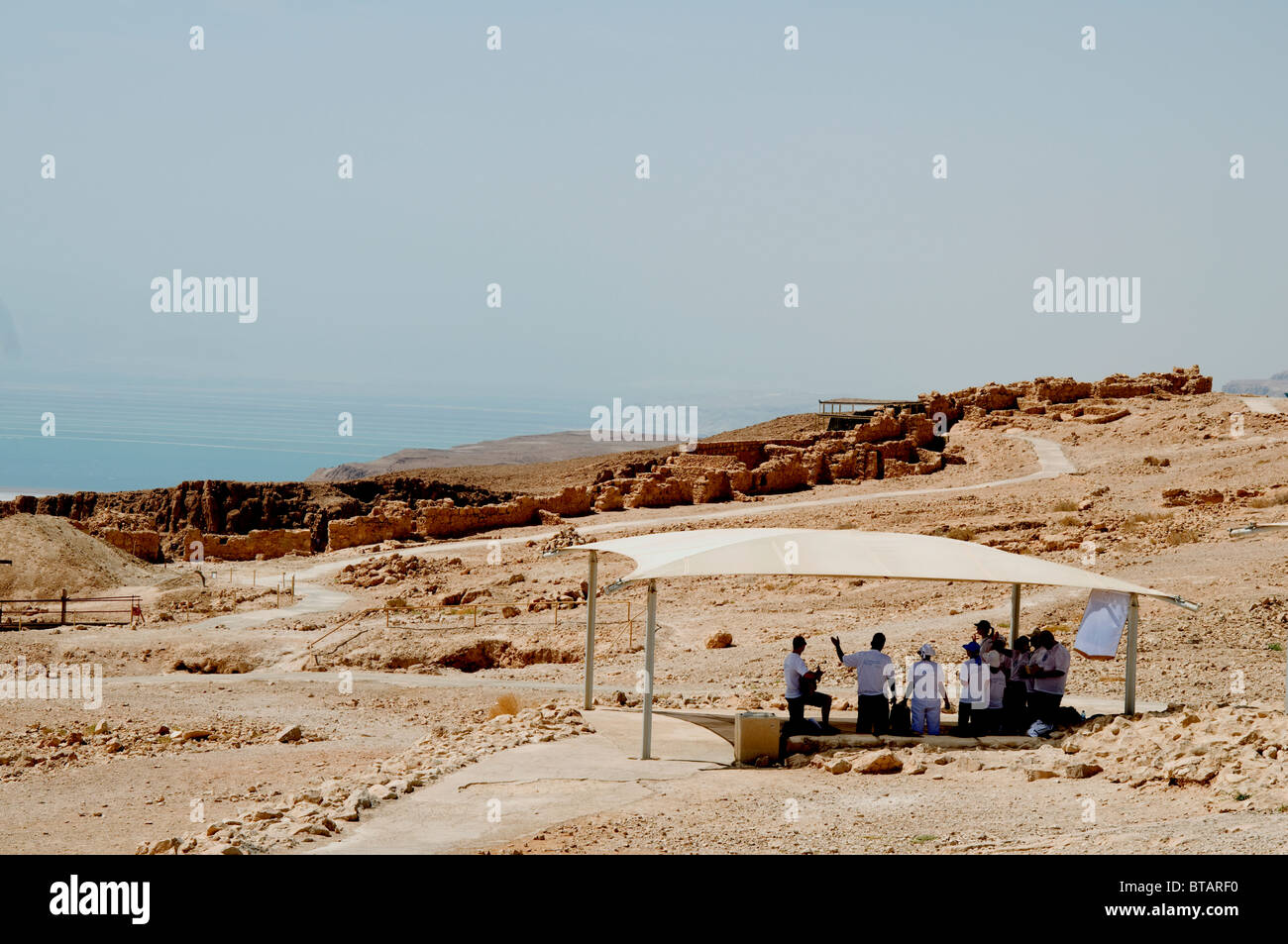 Masada Zwiesprache mit der Vergangenheit Stockfoto