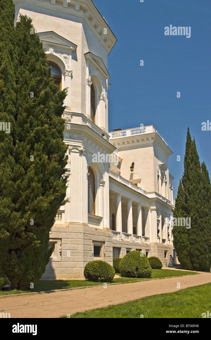 UKRAINE-Jalta-Livadia-Palast Schauplatz der Abkommen von Jalta im zweiten Weltkrieg Stockfoto
