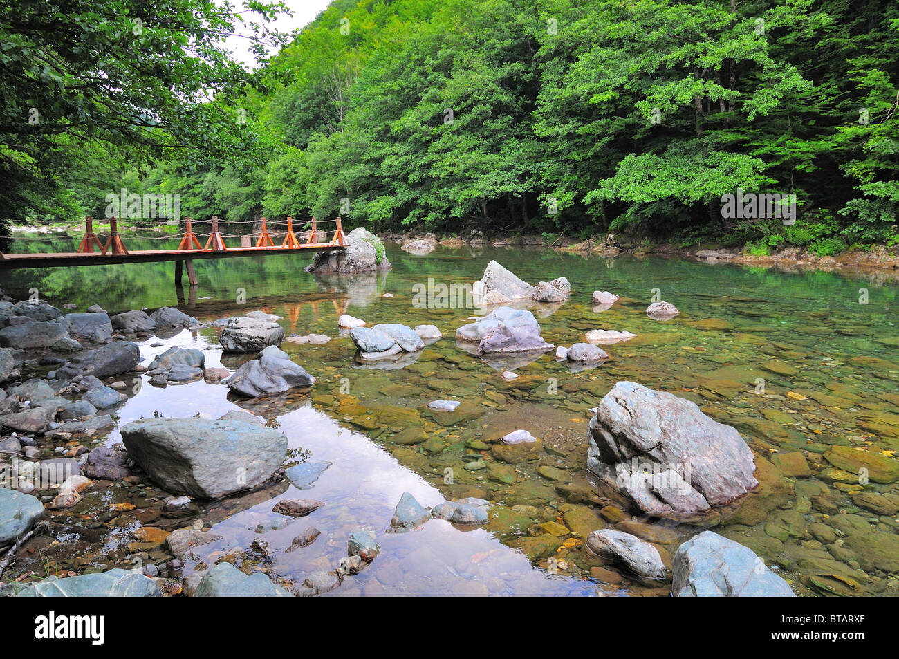 Brücke nach nirgendwo Stockfoto