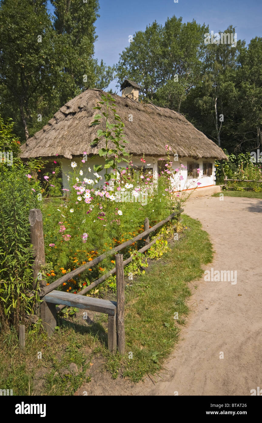 UKRAINE Kiew Pirogowo Museum der Volksarchitektur 19. C Ferienhaus Stockfoto
