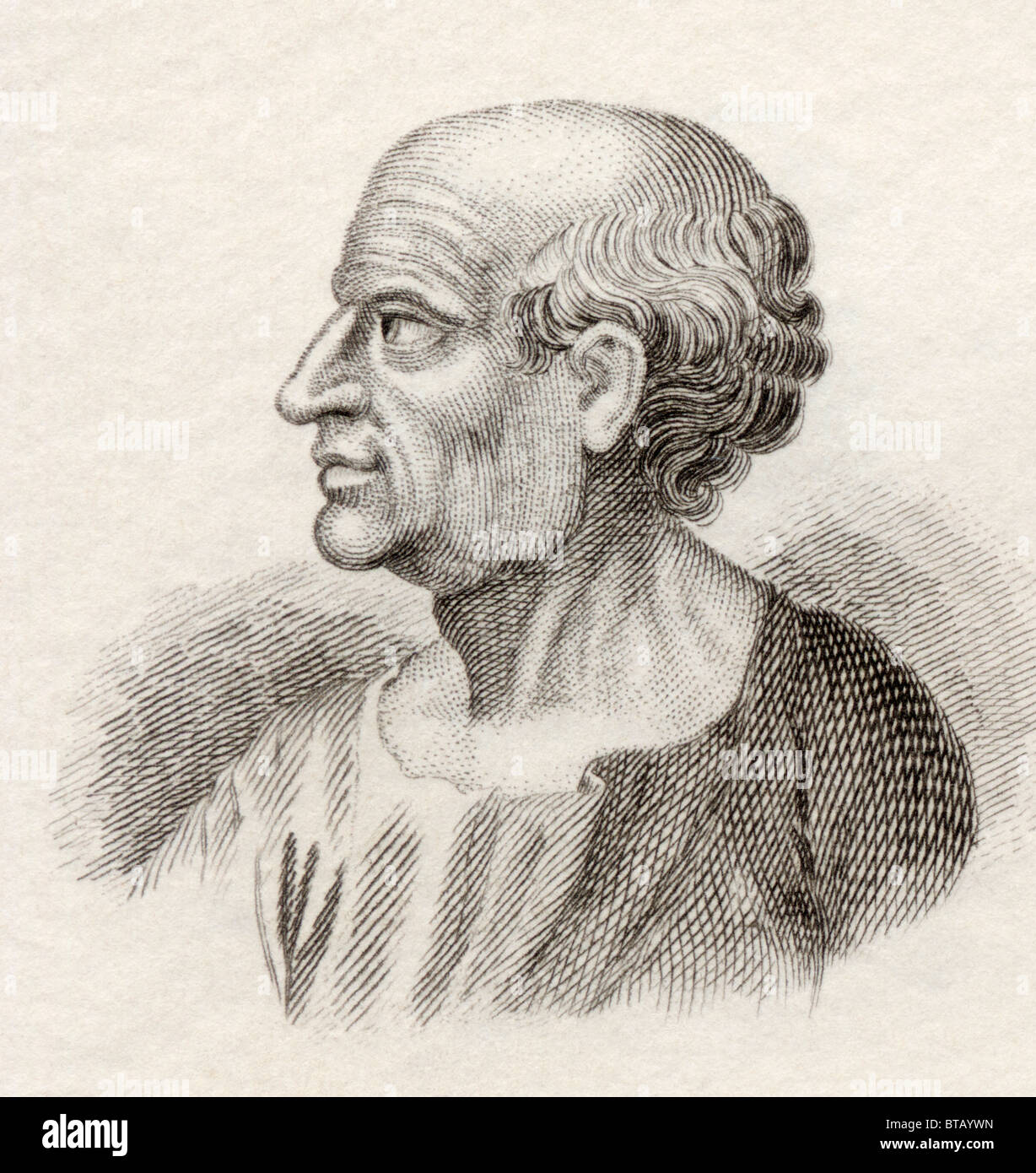 Marcus Porcius Cato, 234 BC - 149 BC. Römischer Staatsmann, die gemeinhin mit dem Zunamen Censorius, dem Zensor Sapiens, der Ältere Stockfoto
