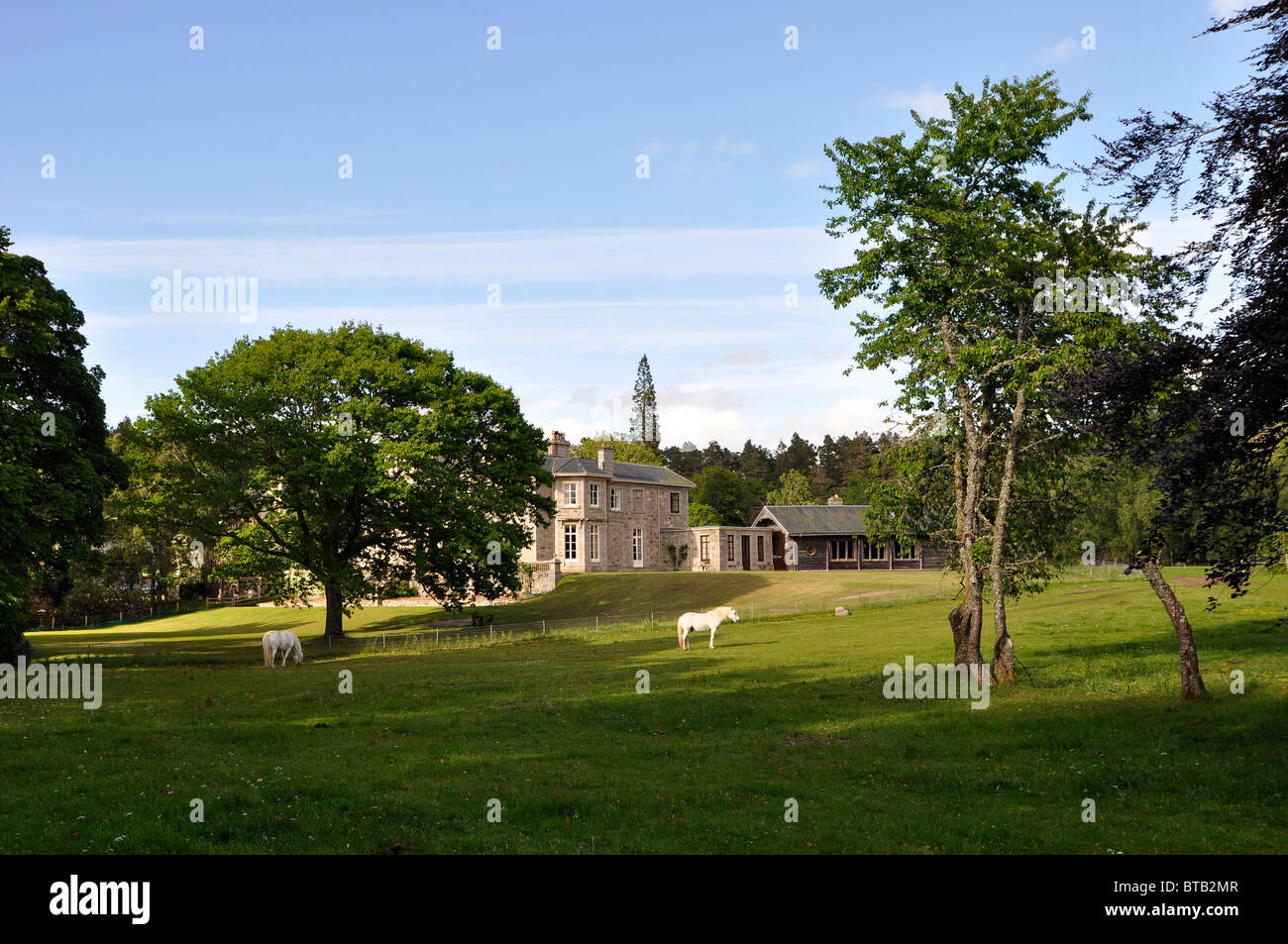 Blick auf den River Findhorn in Glenfurness, Schottland. Stockfoto