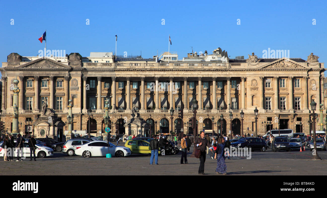 Frankreich, Paris, Place De La Concorde, Hotel Crillon Stockfoto