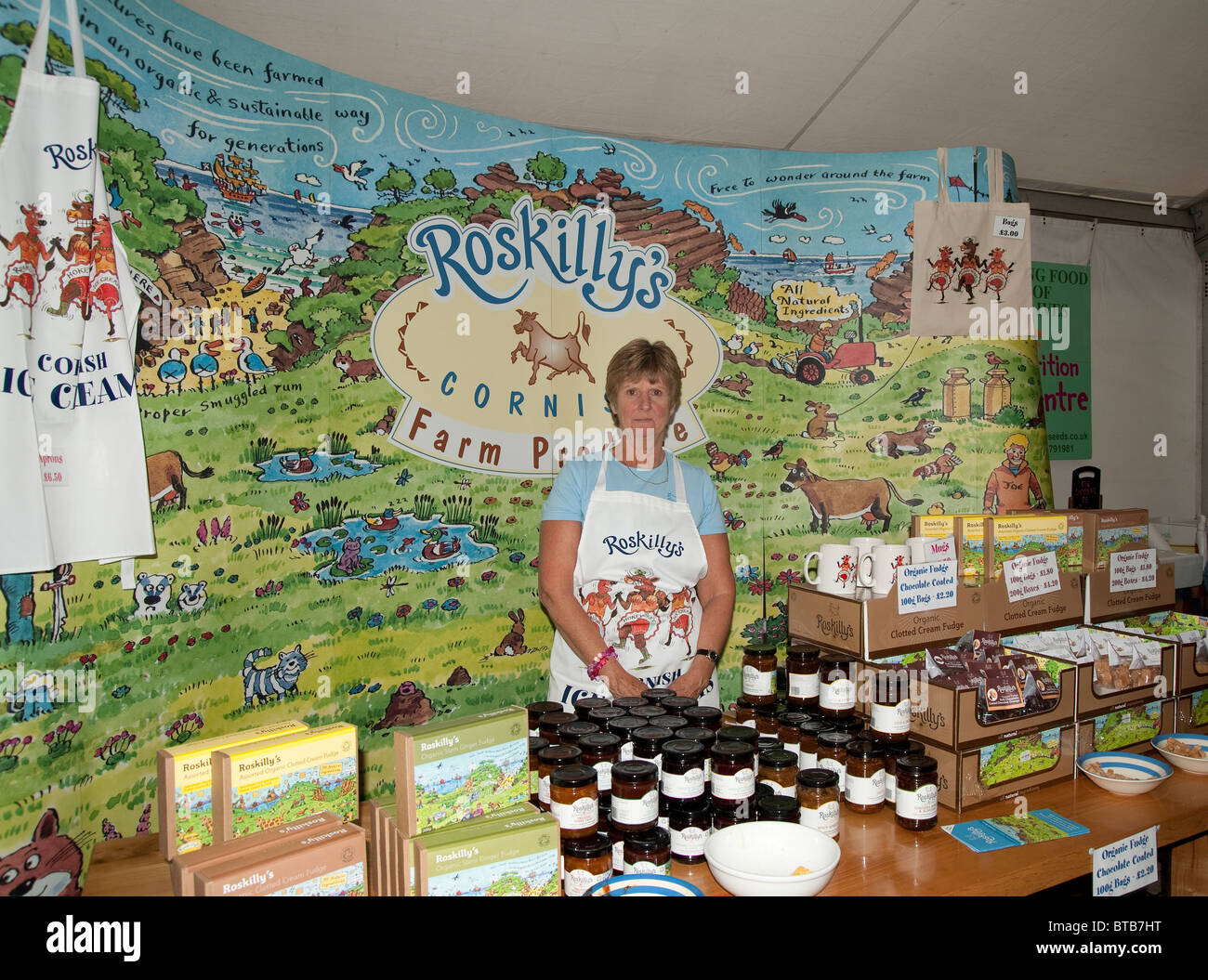 Roskilly Bauernhof Producer bei Cornwall Food & Drink Festival 2010, Truro, Cornwall, UK Stockfoto
