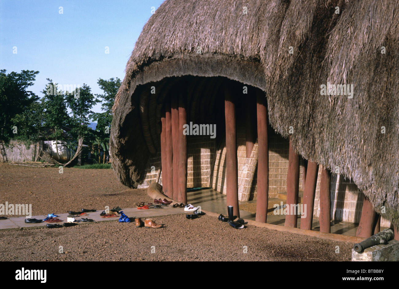 Dorf in Uganda Stockfoto