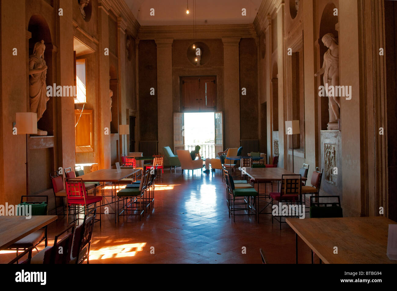 Cafe Italia-Italie-Italien-Roma-Rom Scool Villa Medicis Stockfoto