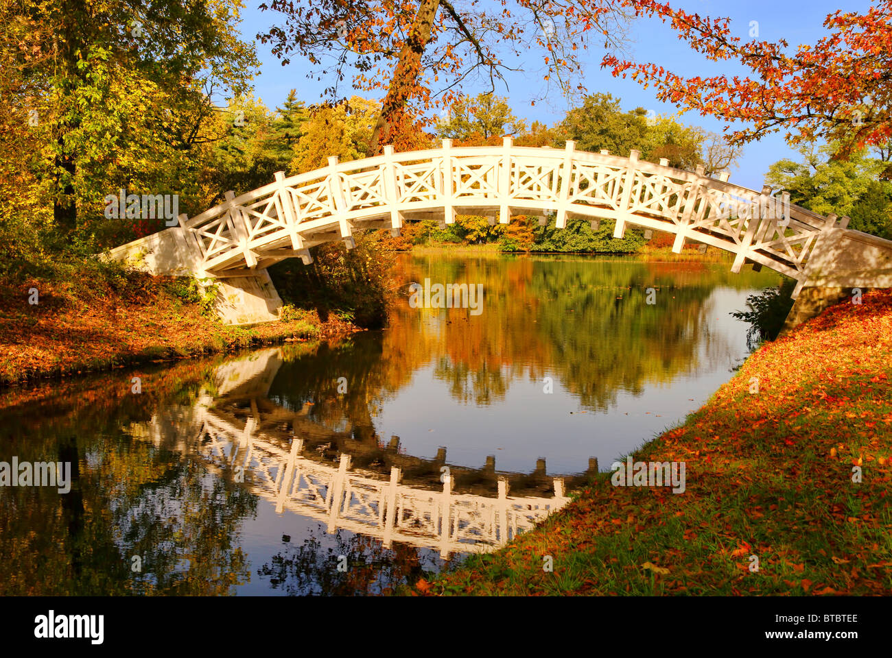 Woerlitzer Park Weisse Bruecke englische Garten von Wörlitz weiße