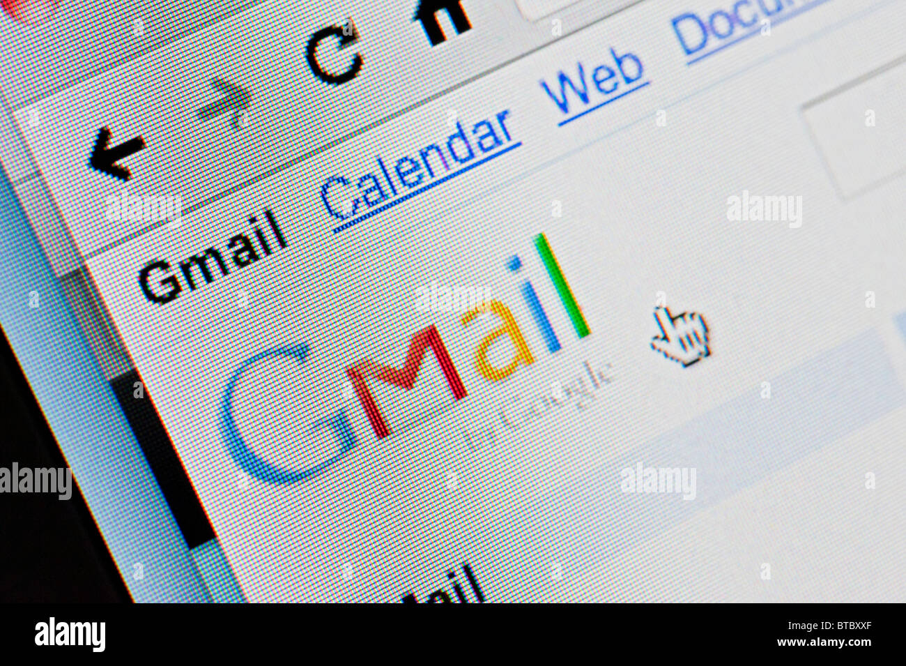 Screenshot von Google Gmail email-Website-homepage Stockfoto Screenshot von Google Gmail email-Website-homepage Stockfoto
