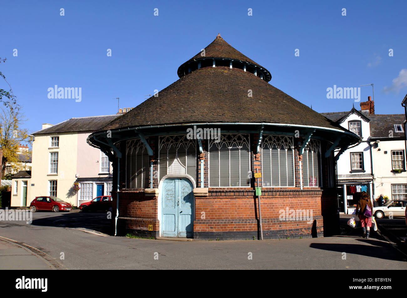 Die Runde Markt, Tenbury Wells, Worcestershire, England, Vereinigtes Königreich Stockfoto