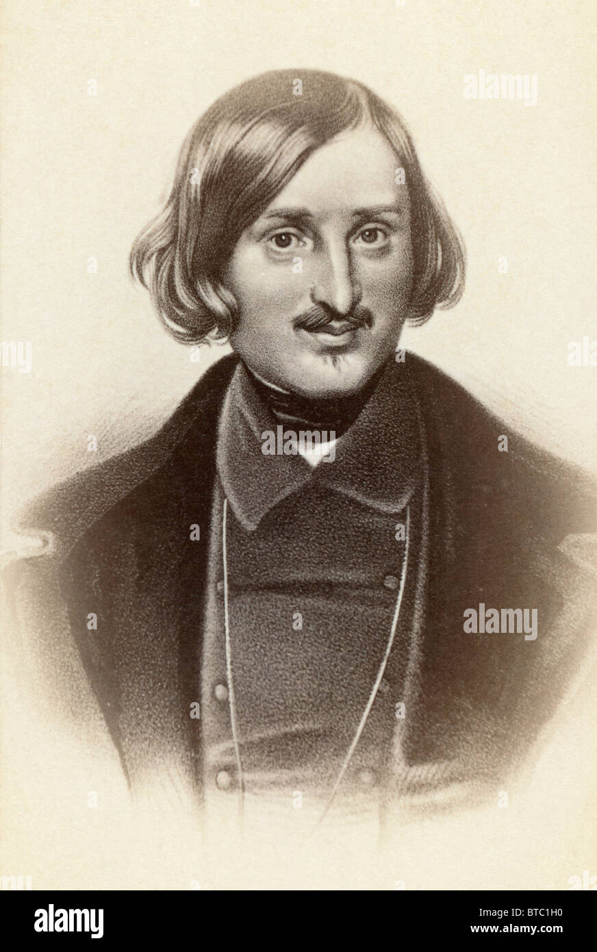 Nikolai Wassiljewitsch Gogol, 1809 bis 1852. Russischer Schriftsteller. Stockfoto