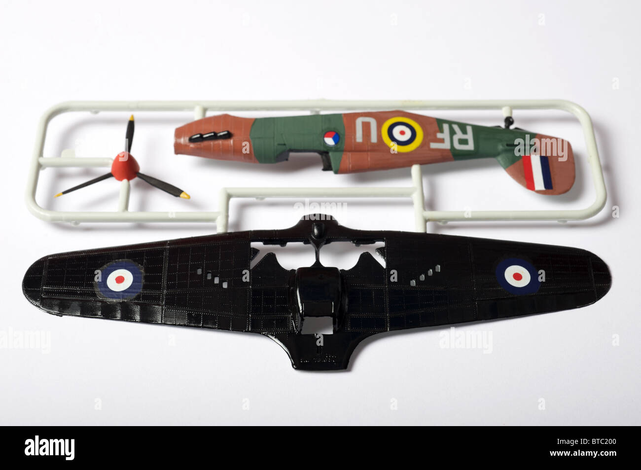 Maßstab 1: 72 Revell Hawker Hurricane MK.1 Kunststoff Modell-Bausatz. Stockfoto