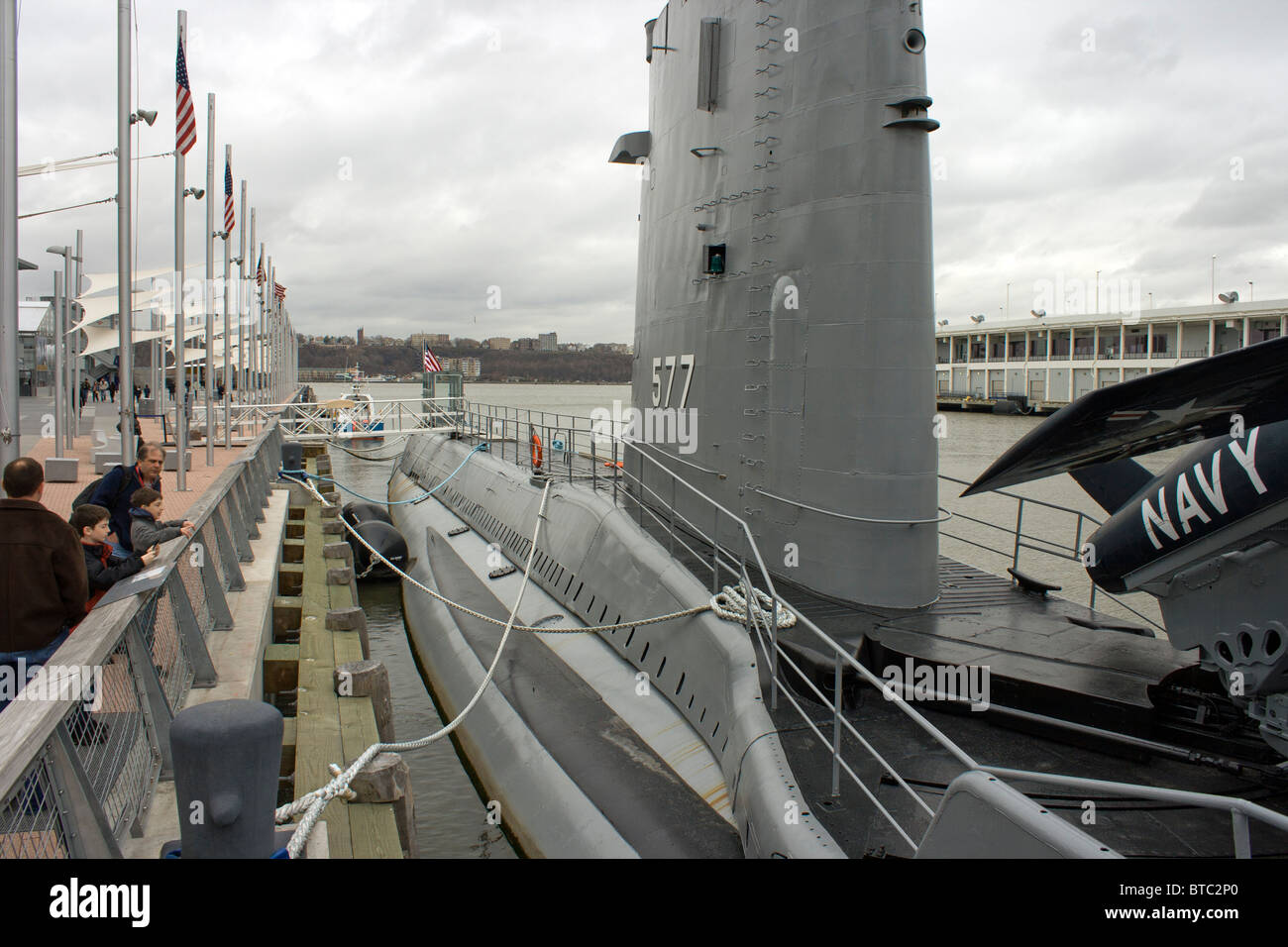 USS Growler im Intrepid Sea Air and Space Museum Stockfoto