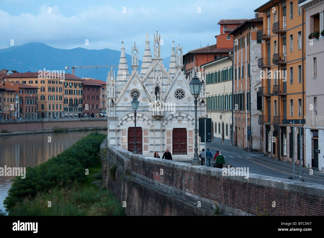 Stadtzentrum von Pisa Italien Stockfoto