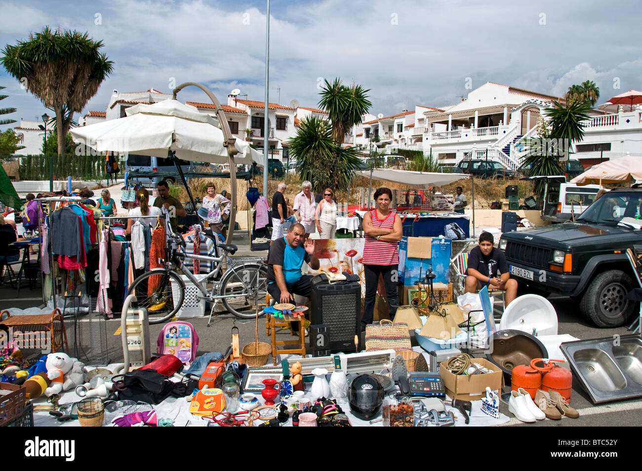 Nerja (Malaga) Stadt Spanien Flohmarkt Antik Shop Shop Stockfoto