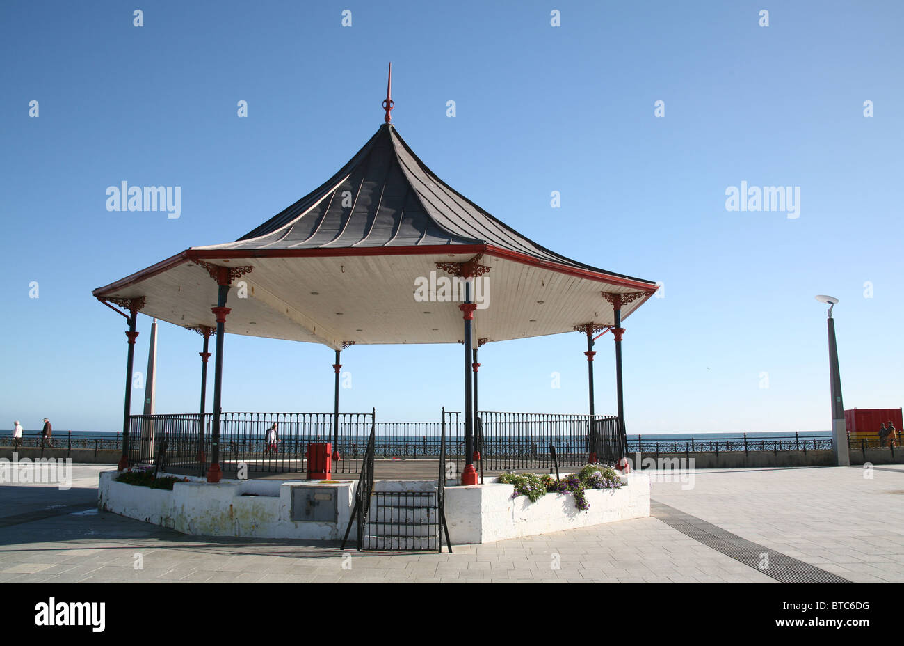 Musikpavillon im Bray Promenade County Wicklow Irland Stockfoto