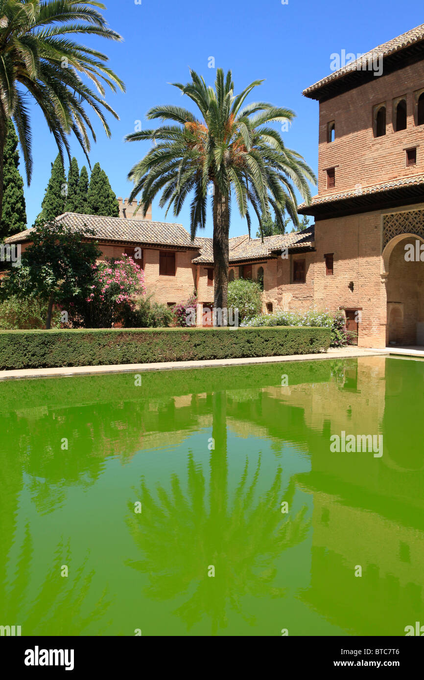 Sala de Las Dos Hermanas und Königlichen Bäder an der Alhambra in Granada, Spanien Stockfoto