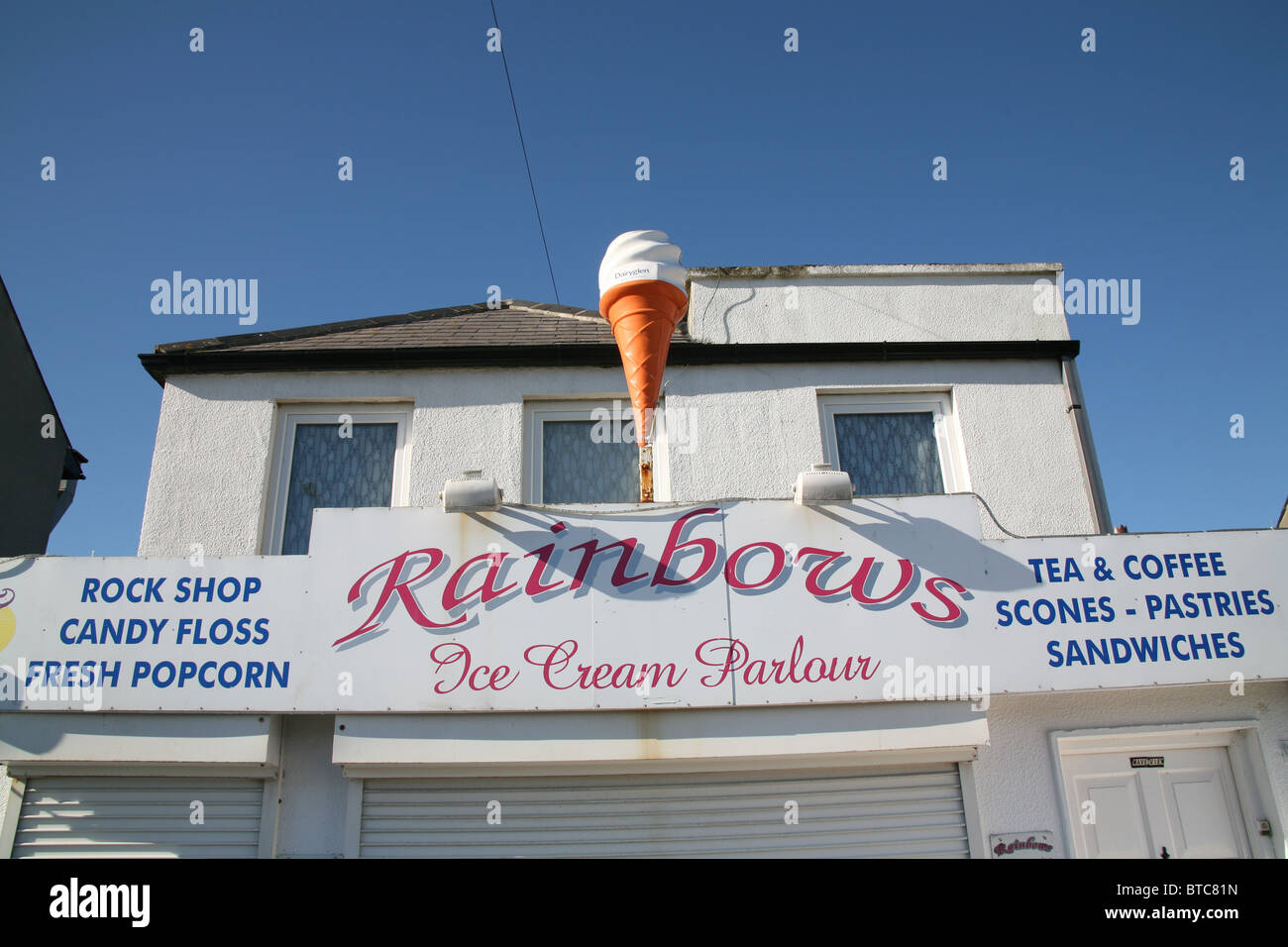 Eisdiele in Bray Promenade County Wicklow Irland Stockfoto