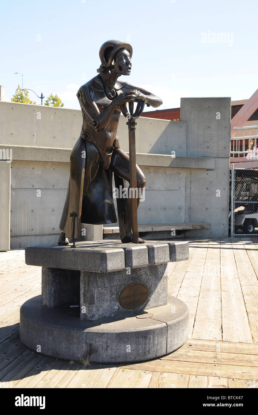Denkmal von Christoph Kolumbus, Seattle, Washington, USA, US, Nordamerika Stockfoto