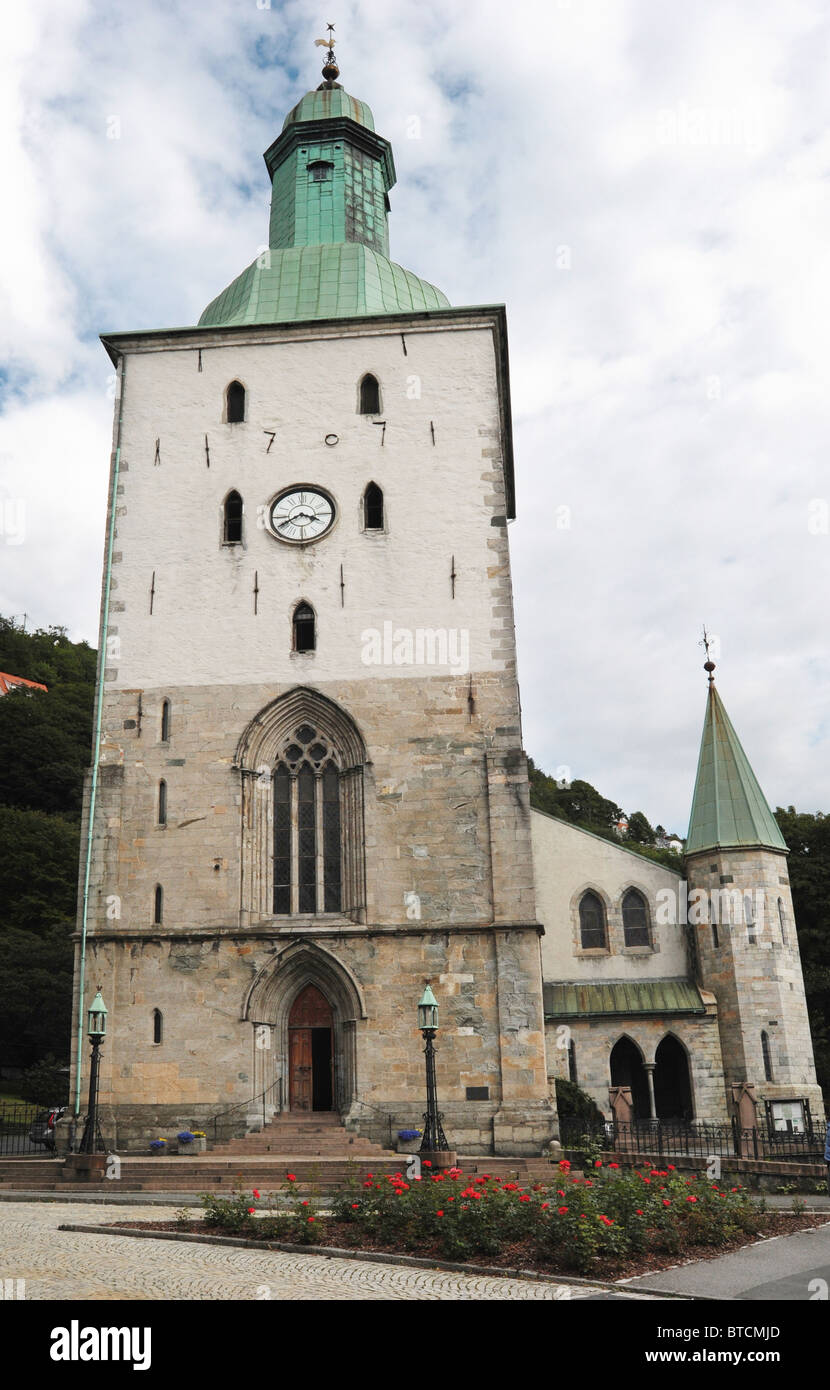 Kathedrale von Bergen (Domkirke) Stockfoto