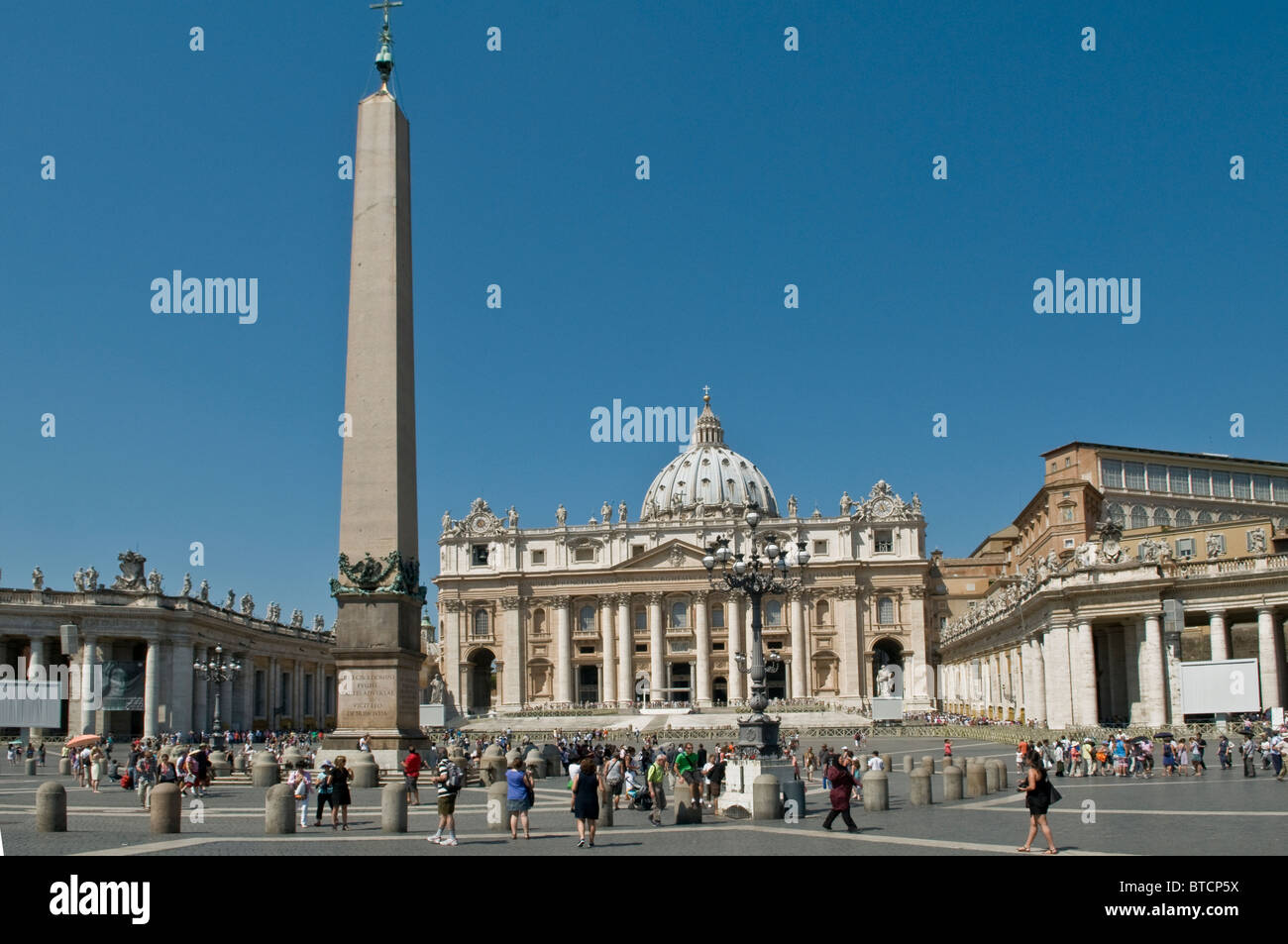 Architektur Catholique Italia Italie Italien Obelisken Religion Roma-Rom-Vatikan Stockfoto