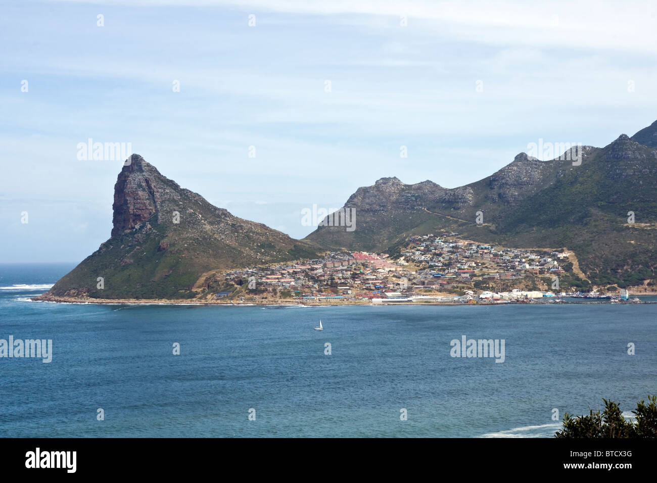 Berge wie gesehen von Chapmans Peak Drive, Cape Town und Umgebung, Südafrika Stockfoto