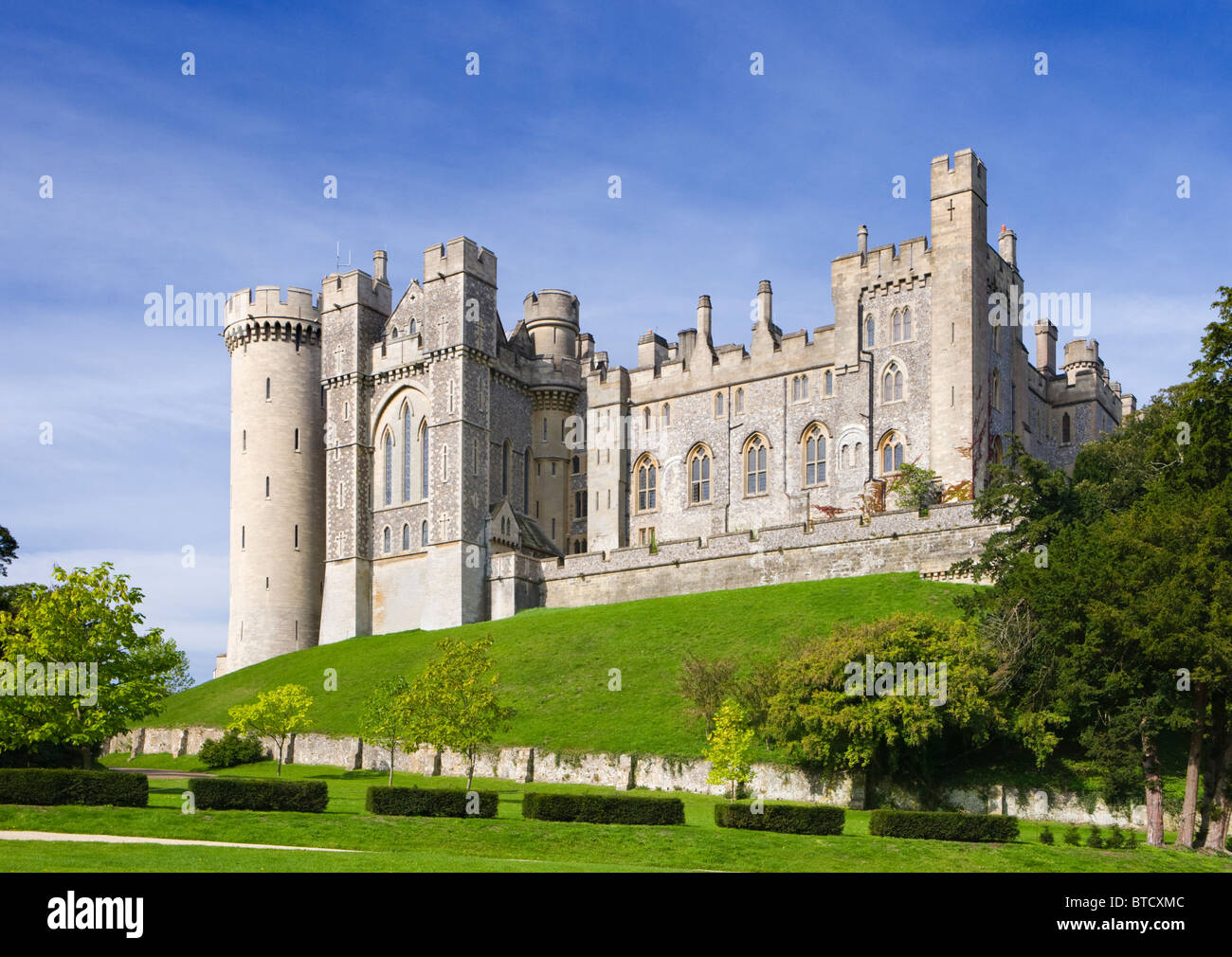 Arundel Castle, Sitz des Herzogs von Norfolk, West Sussex, Großbritannien Stockfoto