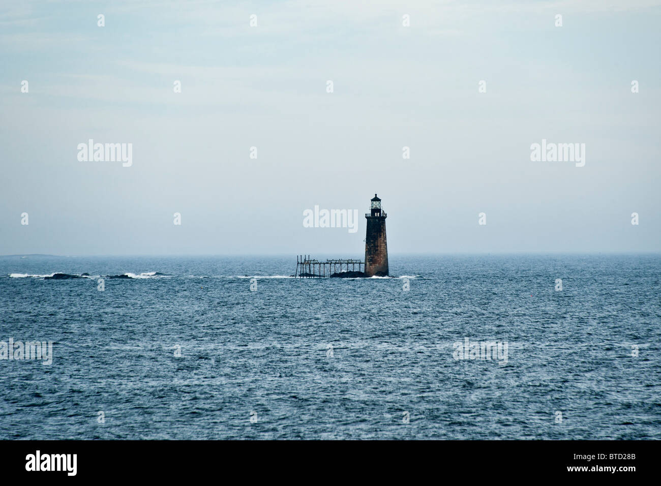 Ram Island Riff Lighthouse, Portland, Maine, USA Stockfoto