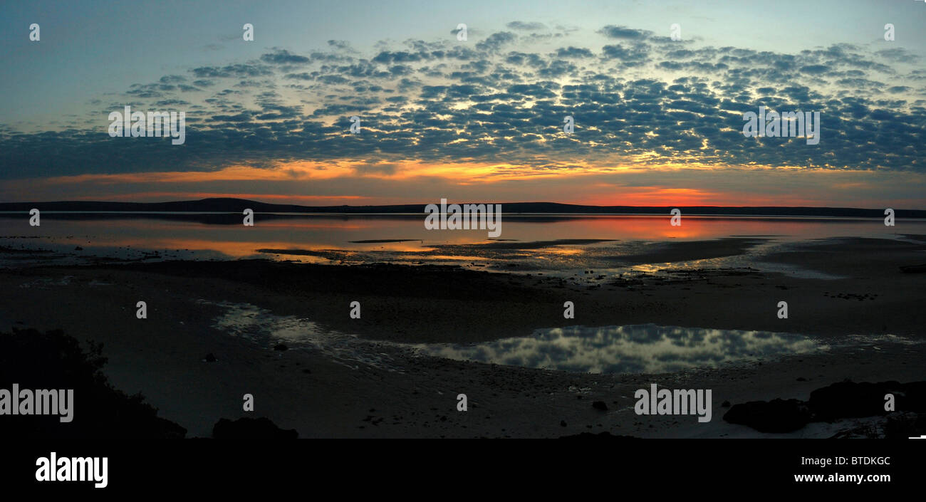 Sonnenaufgang am Churchaven Lagune Stockfoto