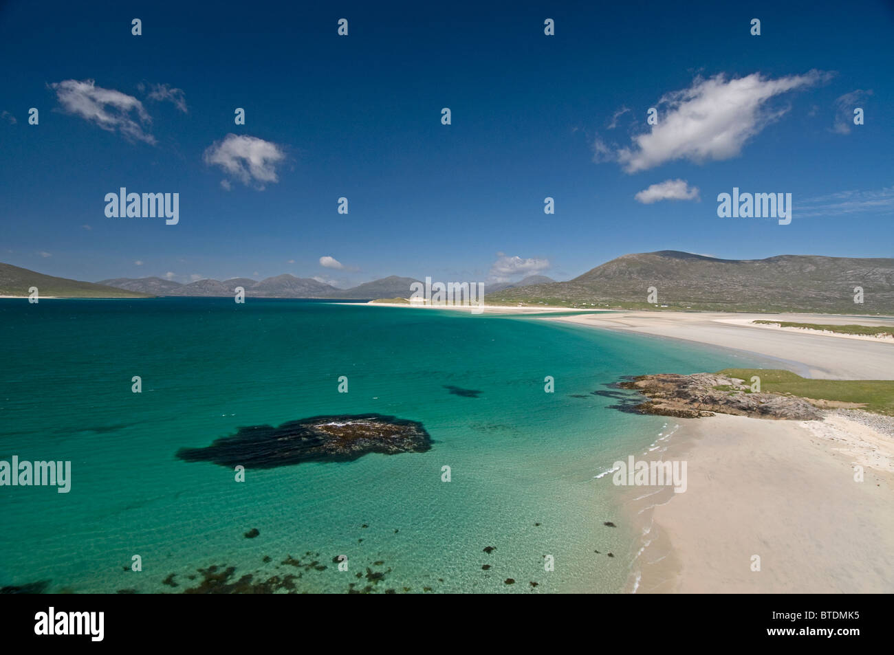 Traigh Sheileboist umfangreiche Sand und Strand, West Harris, äußeren Hebriden, westlichen Inseln Schottlands.  SCO 6898 Stockfoto
