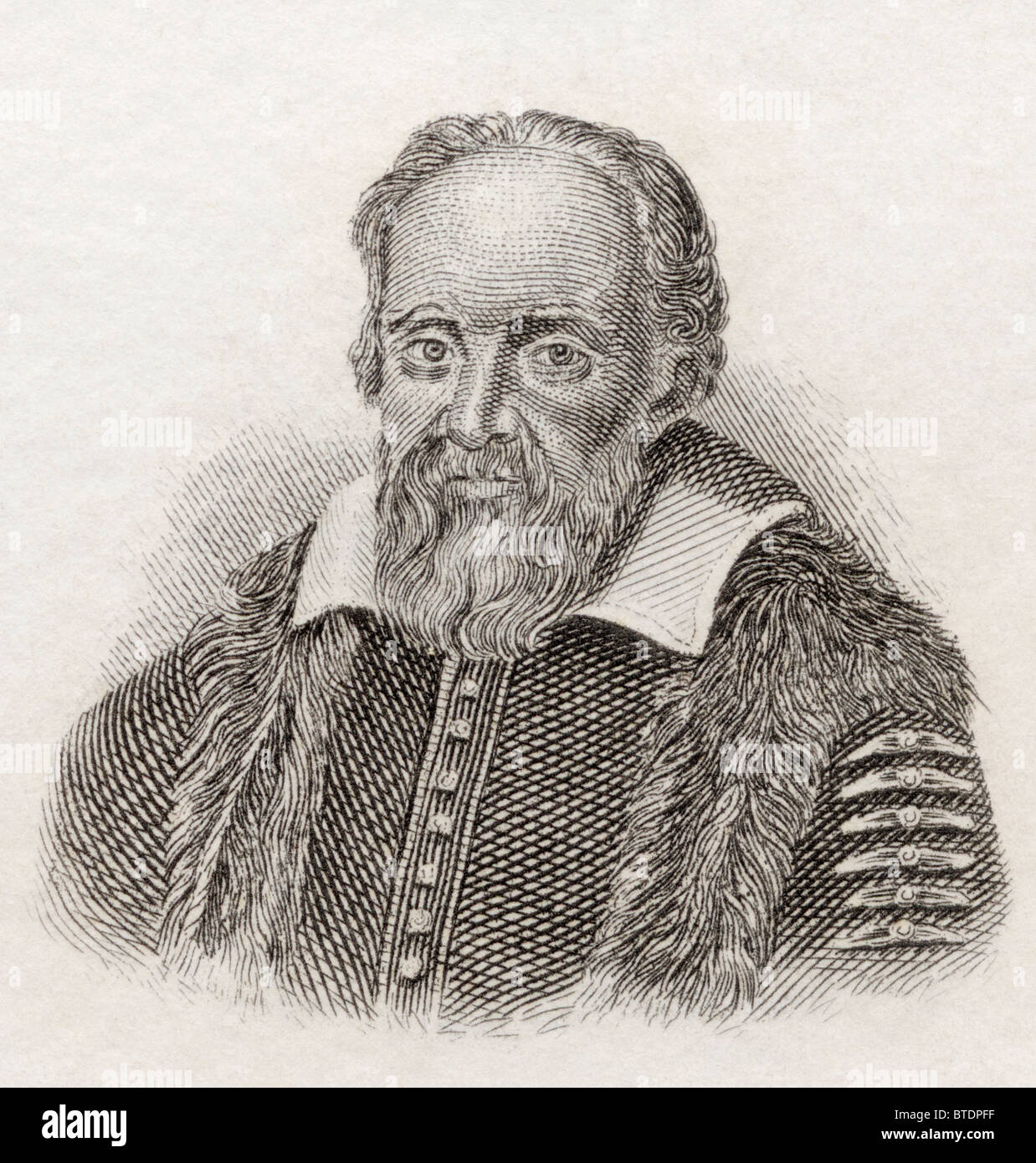 Galileo Galilei 1564-1642. Italienischer Physiker, Mathematiker, Astronom und Philosoph. Stockfoto