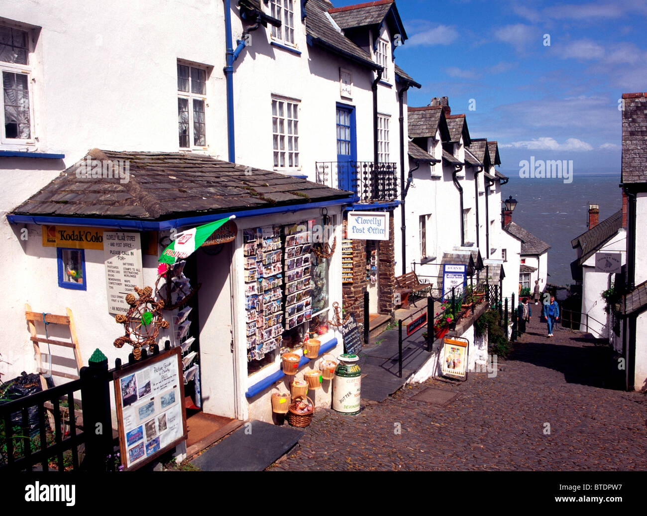 Clovelly Dorf Postamt Stockfoto