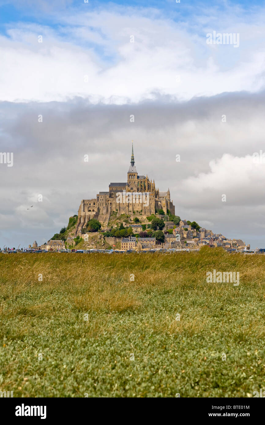 Die Abtei von Mount Saint-Michel, Normandie, Frankreich Stockfoto