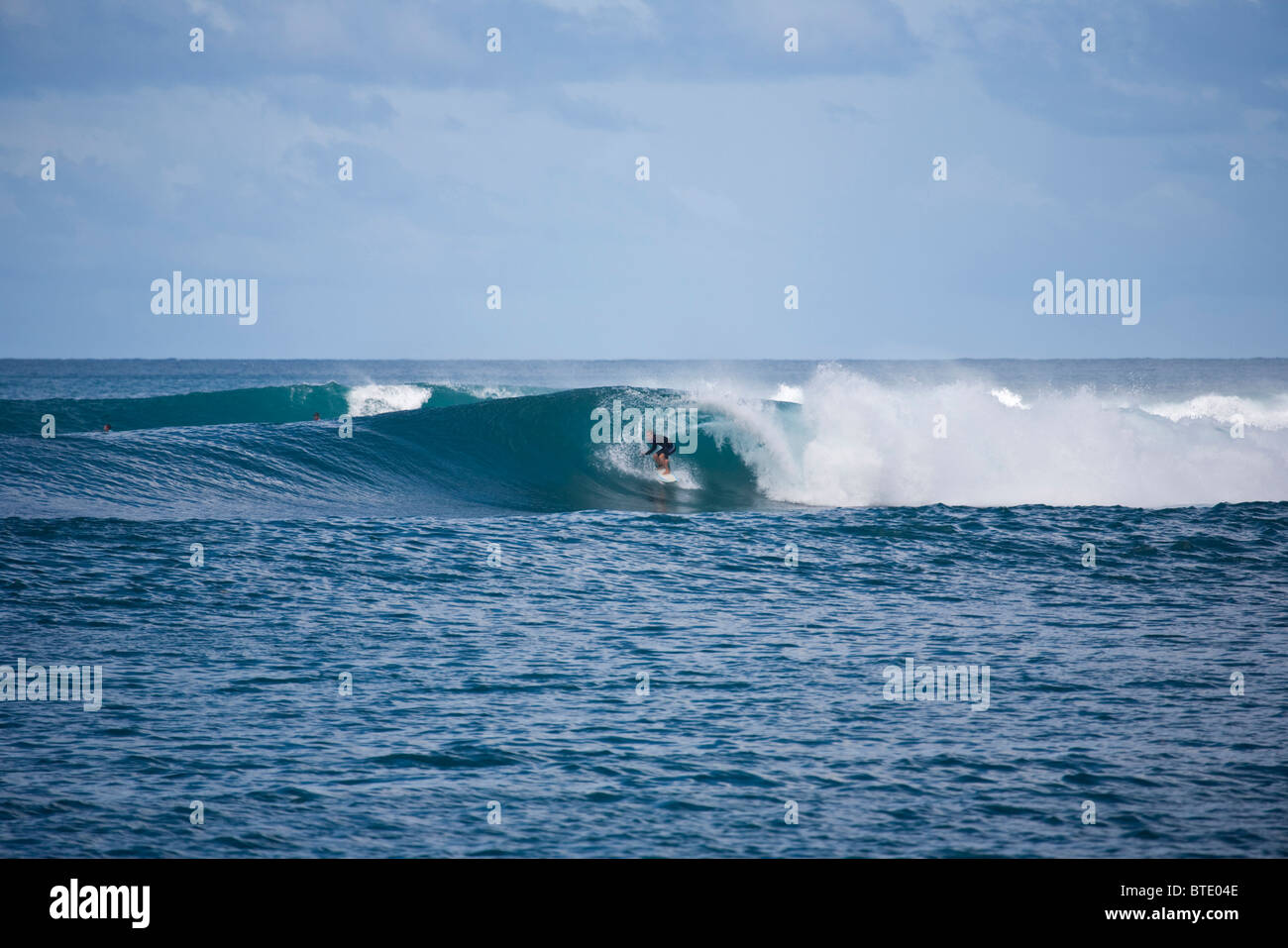 Mann, Surfen Stockfoto