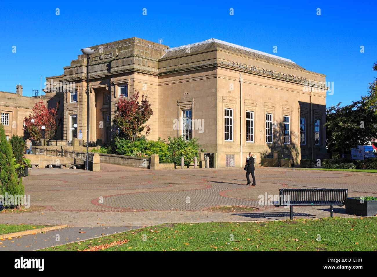 Burnley Zentralbibliothek, Burnley, Lancashire, England, Vereinigtes Königreich. Stockfoto