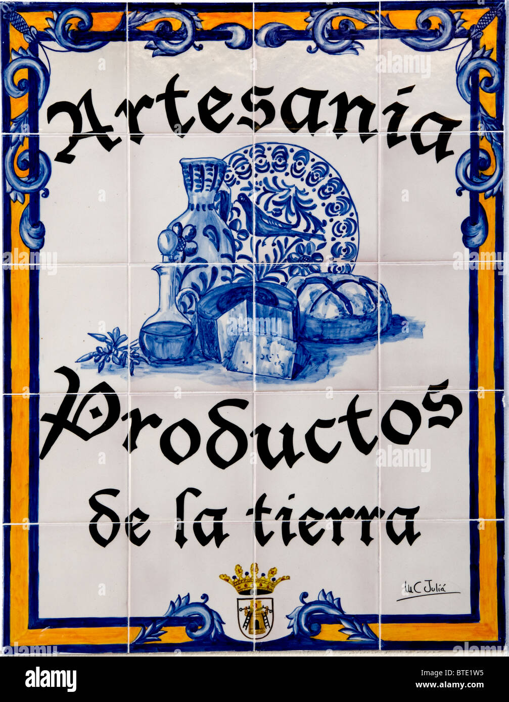 Keramik Steingut Kunsthandwerk design Spanien Spanisch Stockfoto