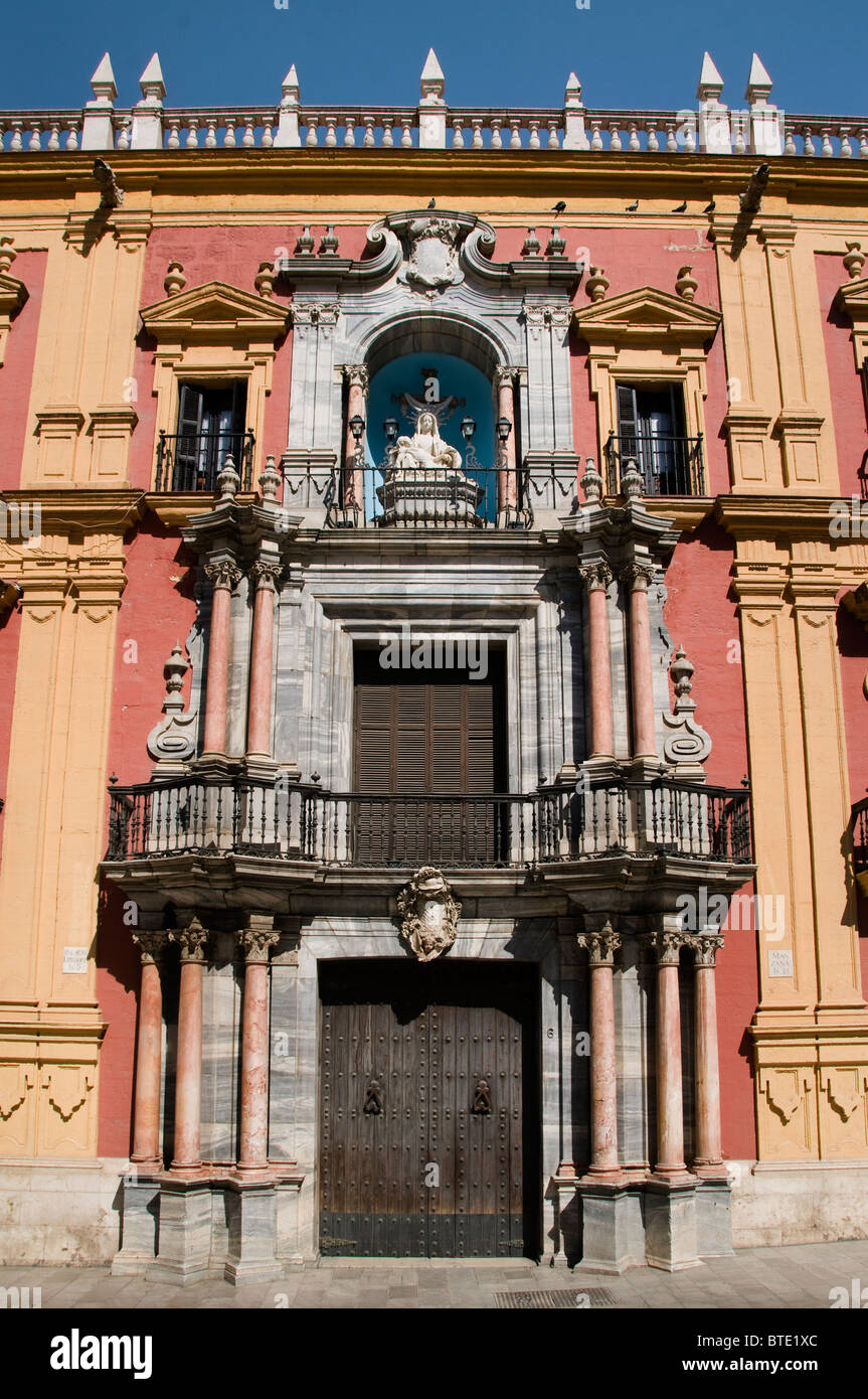 Stadtzentrum von Malaga Stadt Spanisch Spanien historische Stockfoto