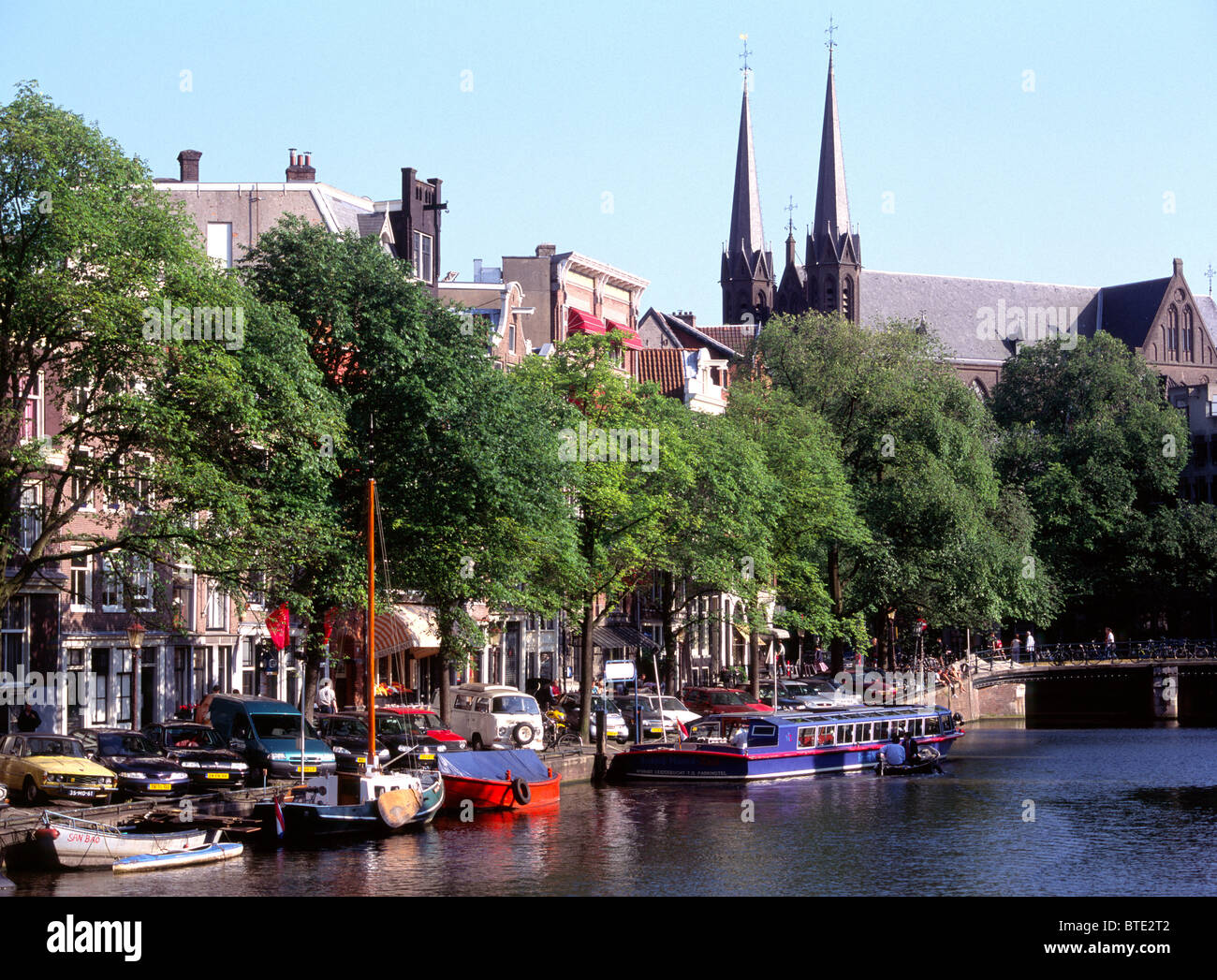Amsterdam, Kaisergracht, tagsüber Blick Stockfoto