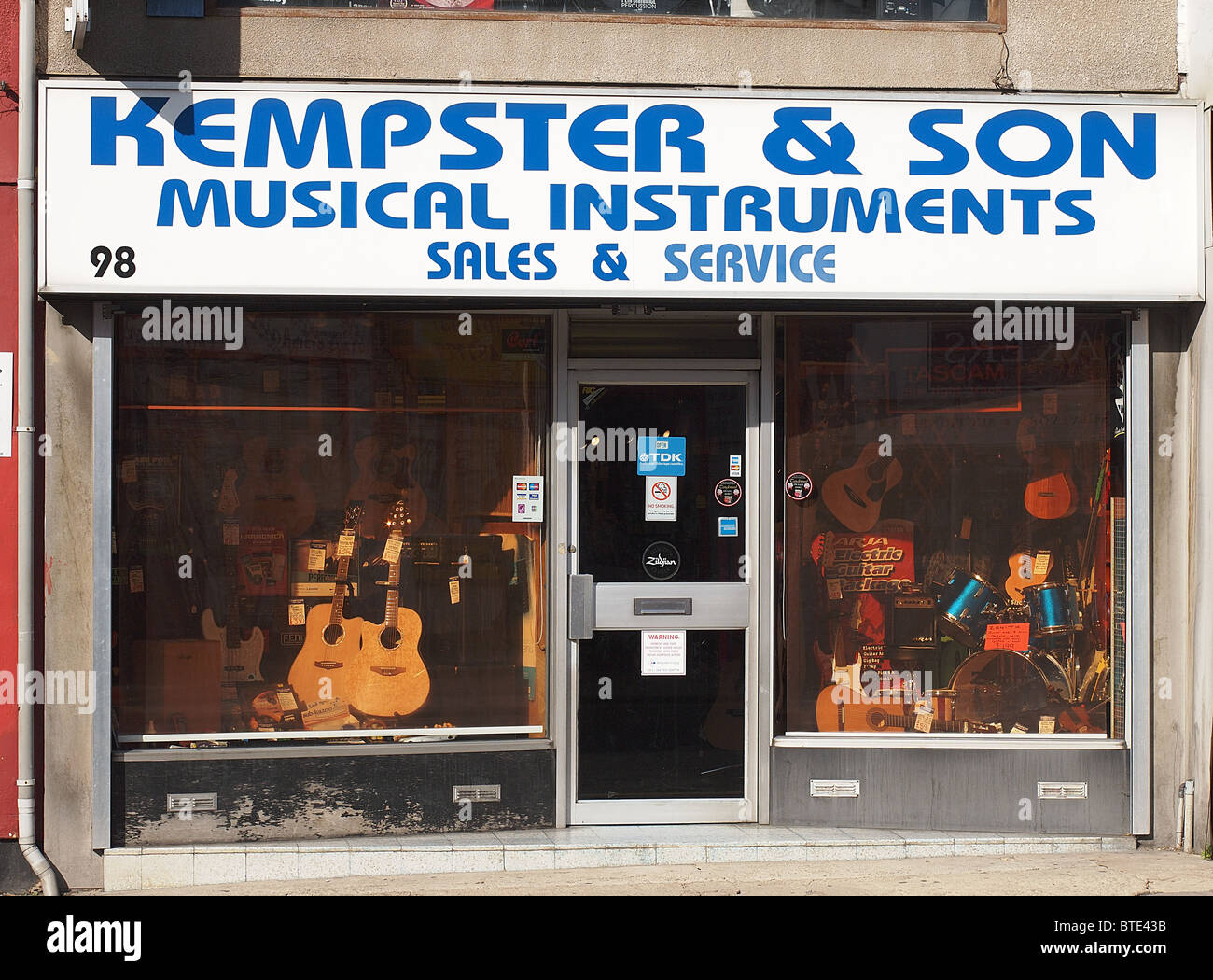 Musik Shop, Commercial Road, Swindon Stockfoto