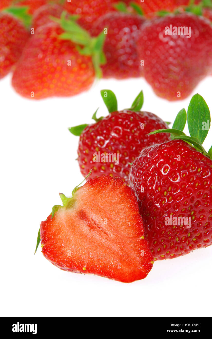 Erdbeere Freigestellt - isoliert Erdbeere 10 Stockfoto