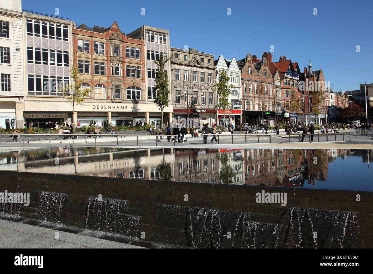 Der alte Markt Platz, Nottingham, England, Großbritannien Stockfoto